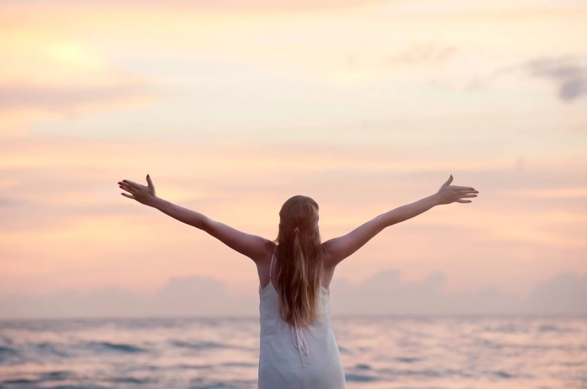 Woman with Arms Raised